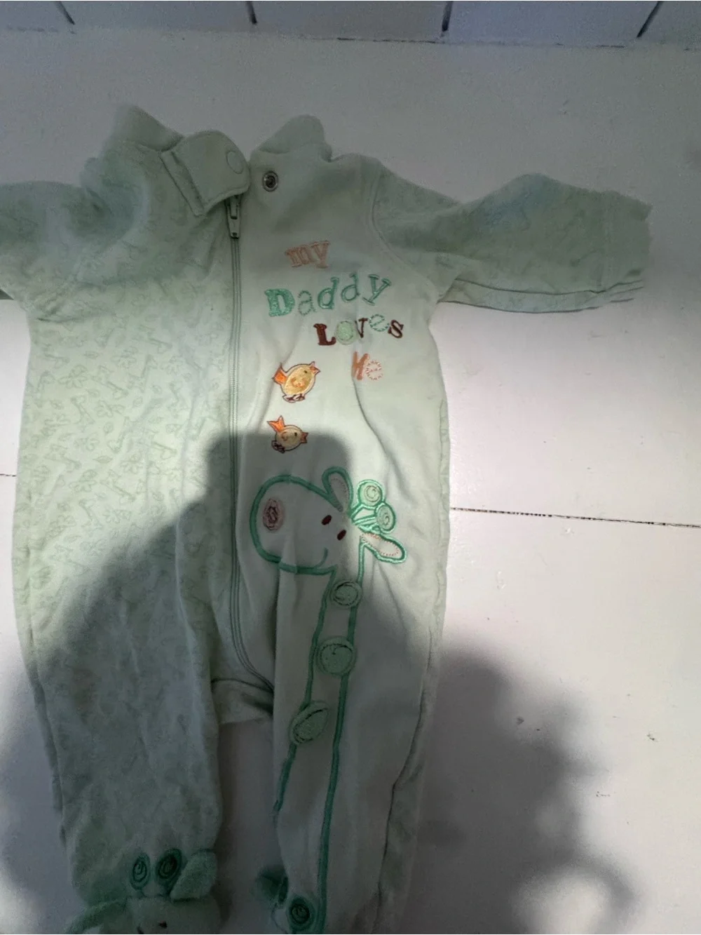 Baby One-Piece Footed Sleeper - Mint Green 
